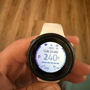 Garmin Black and White Smartwatch